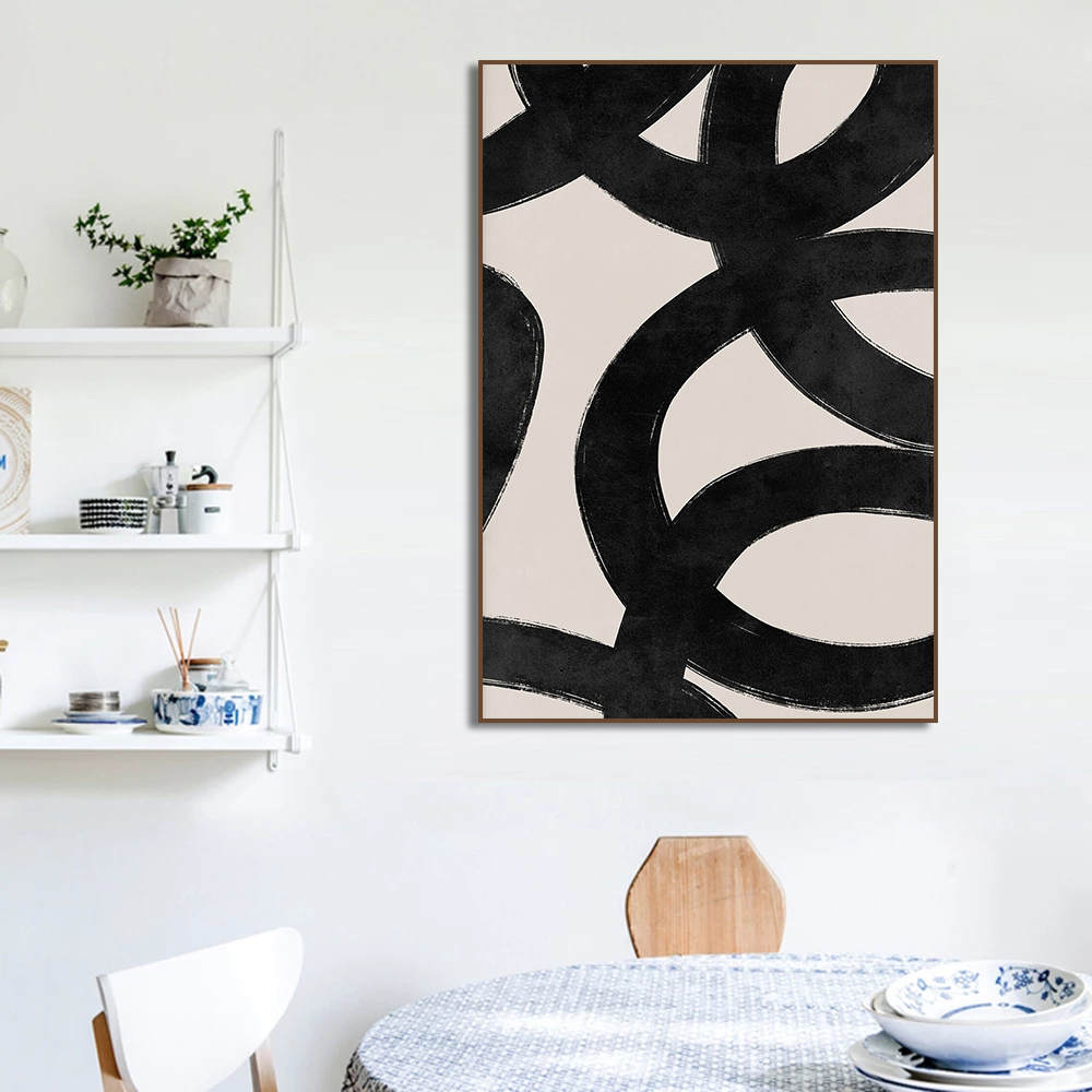 Modern Beige Black Lines Brush - Paint Brush recension och pris