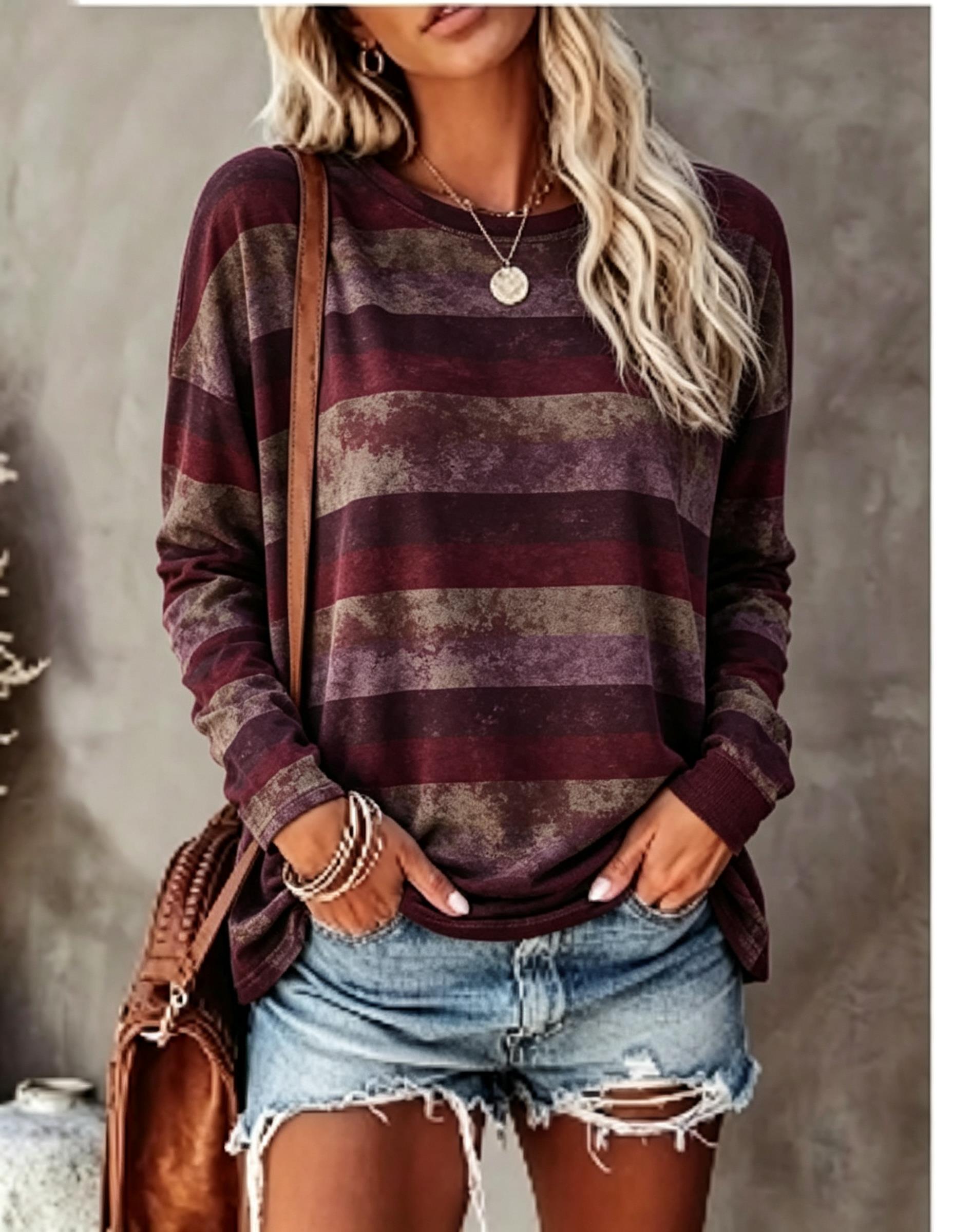 Women Long Sleeve T‑Shirt Vint - Wallpaper recension och pris
