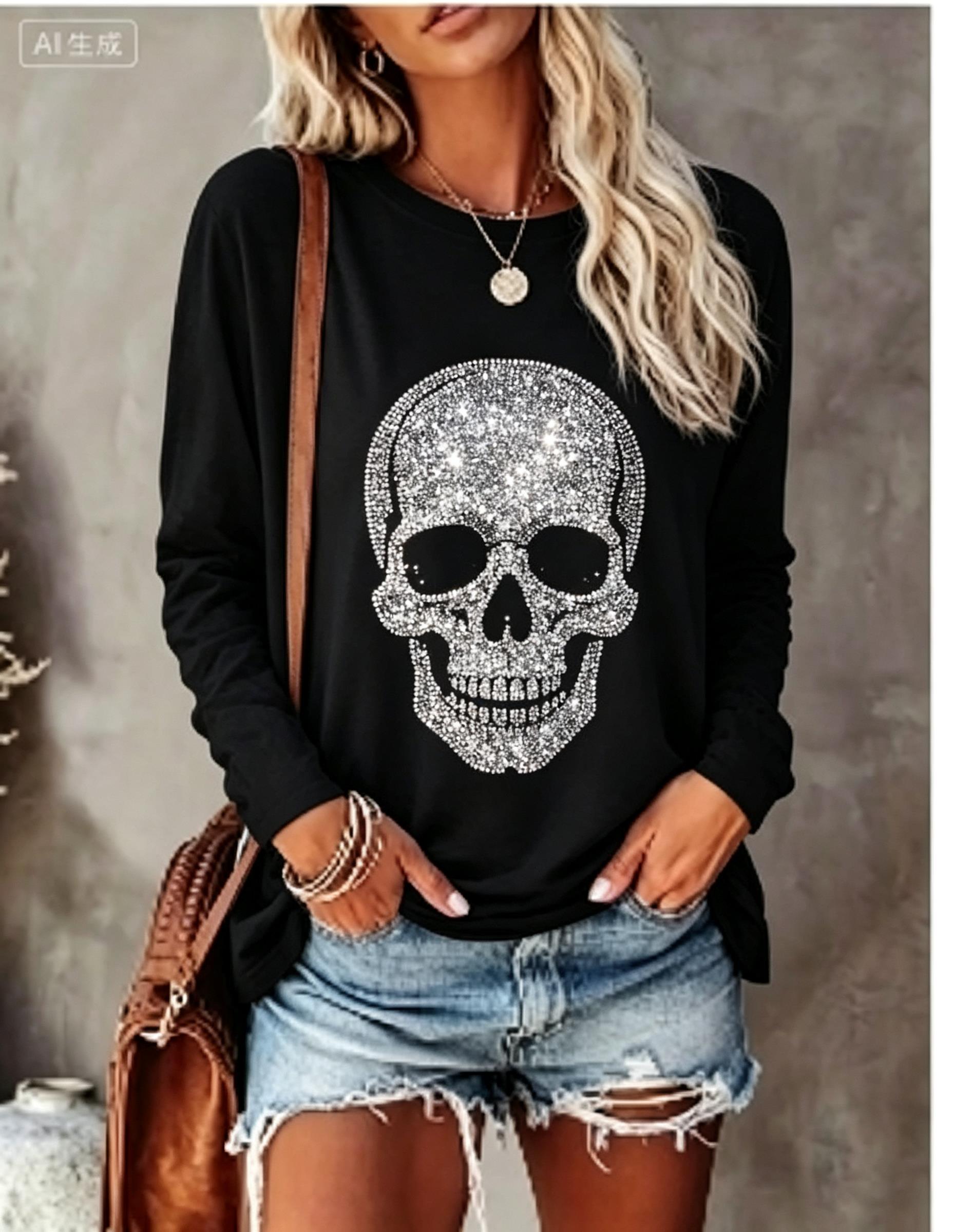 Women Long Sleeve T‑Shirt Simu - Wallpaper recension och pris