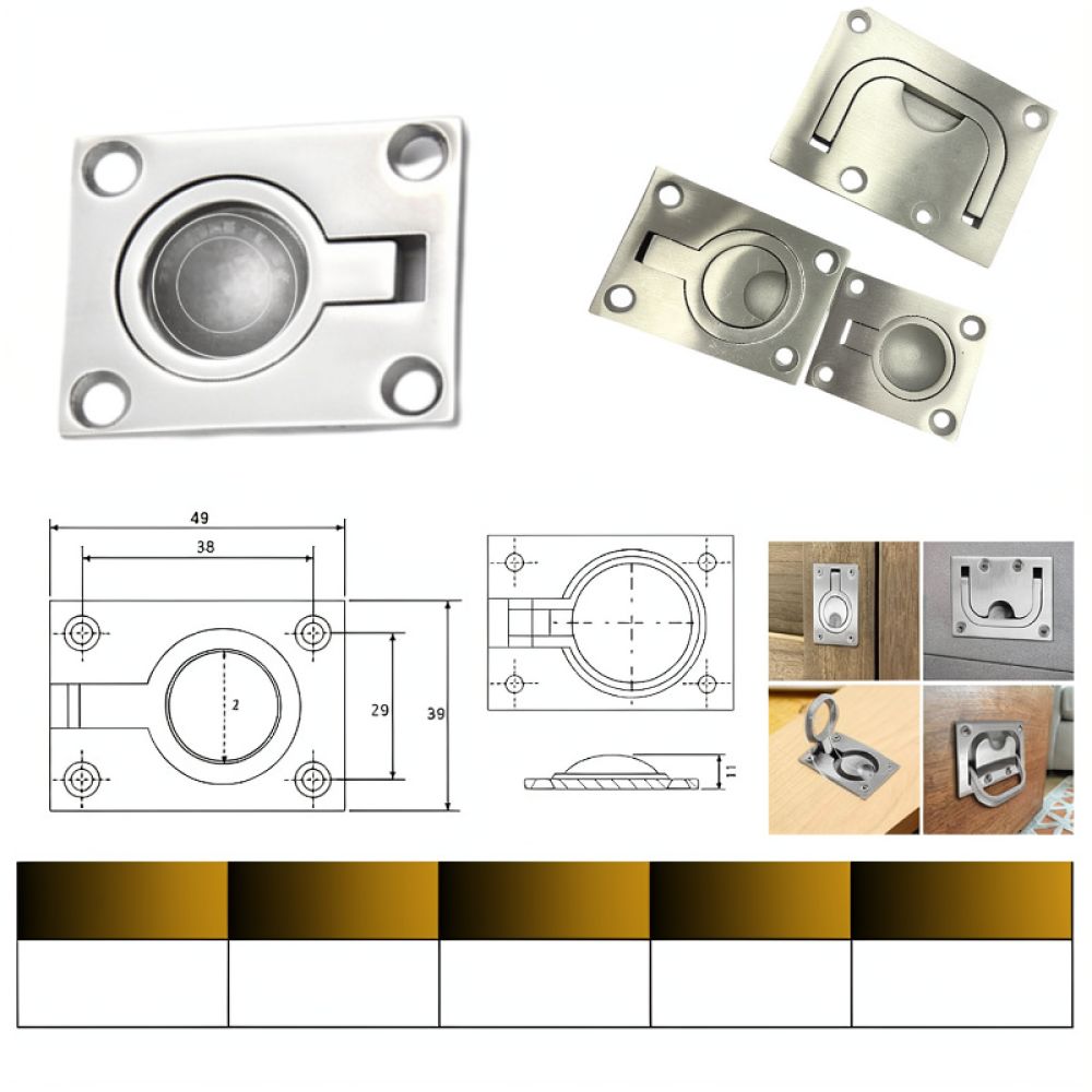 Hidden Flush Ring Handle 316 S - Door Handle recension och pris