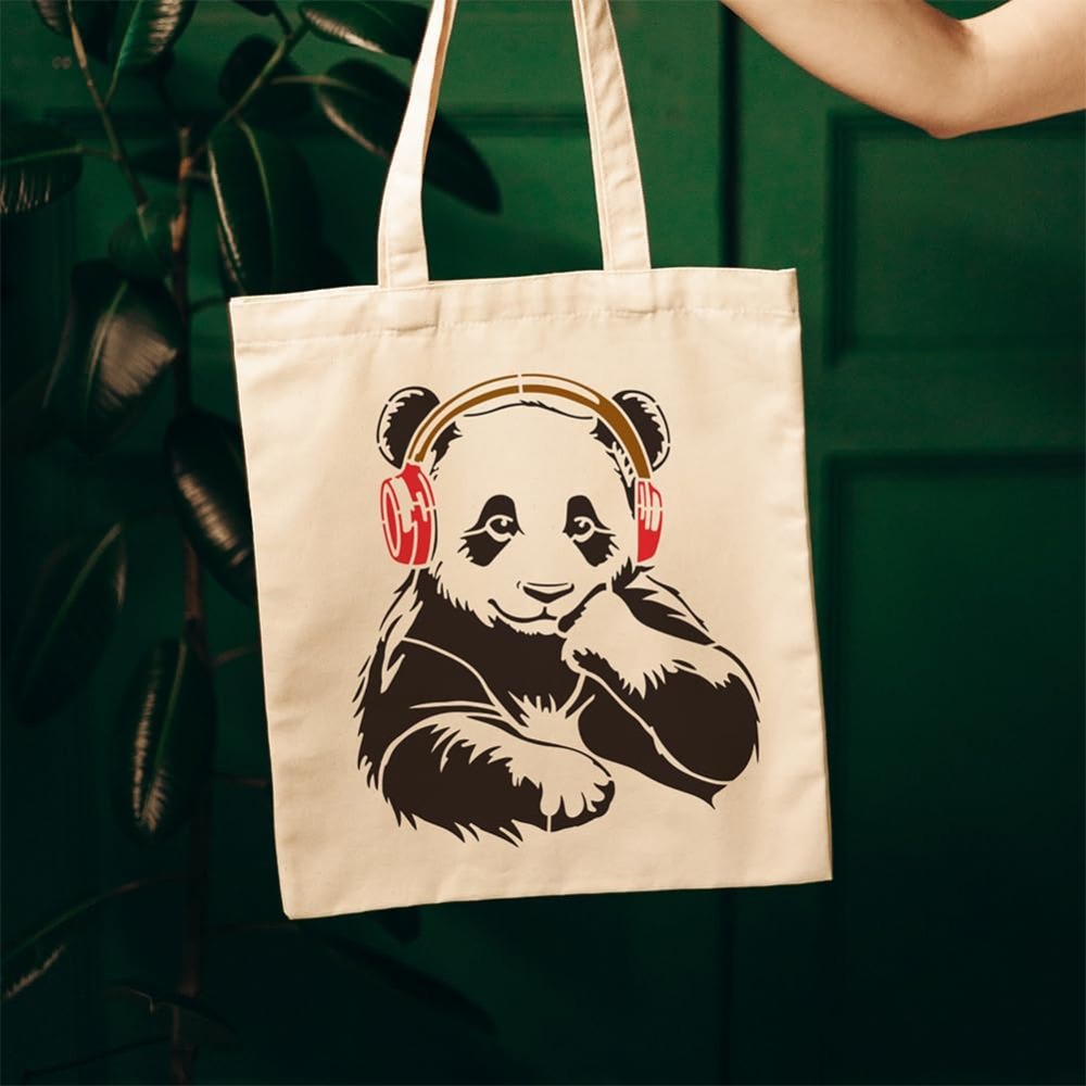 Panda Stencil with a Paint Bru - Paint Brush recension och pris