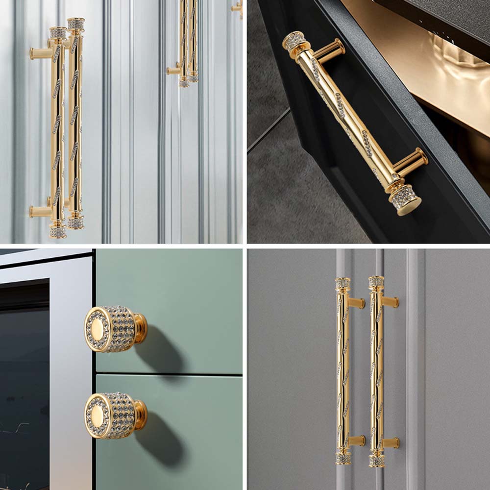 Gold Light Luxury Cabinet Draw - Cabinet Hinges recension och pris