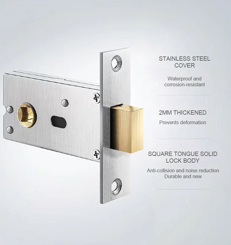 Modern Wooden Gold Silent Roun - Door Handle recension och pris
